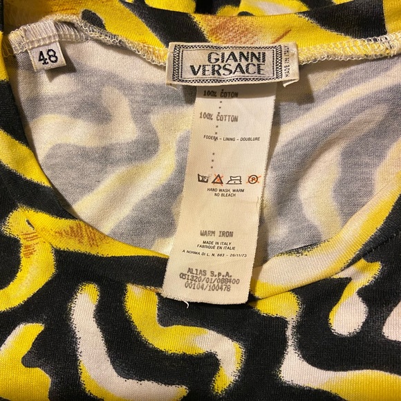 Vintage Gianni Versace Animal Print Top - Picture 5 of 5